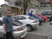 Vier Ford Puma auf Parkverbot